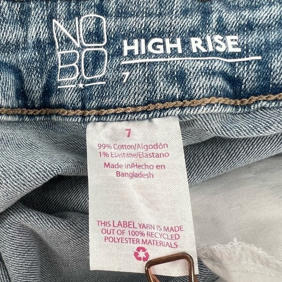 No Boundaries High Rise Jean Shorts Size 7 Women’s - Picture 2 of 4
